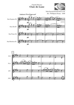 Clair de Lune (sax quartet)